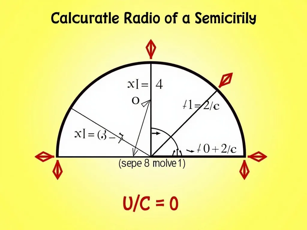 Como Calcular El Radio De Una Semicircunferencia