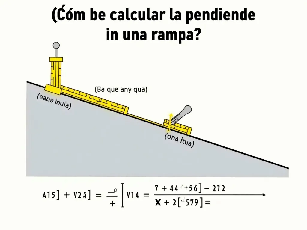 Como Calcular La Pendiente De Una Rampa